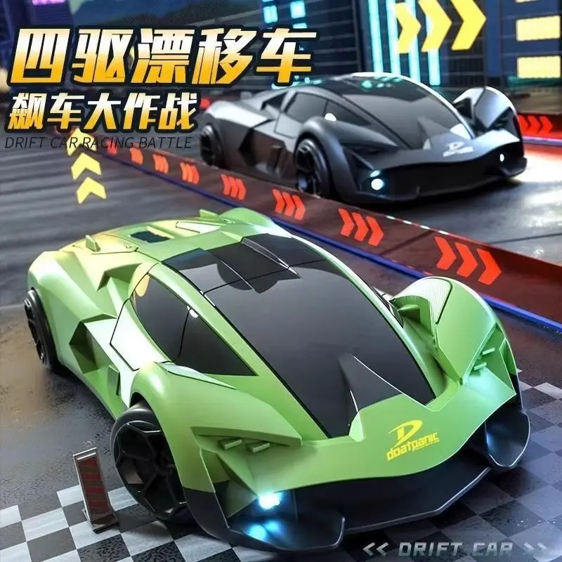 Four-Wheel Drive Rc Remote Control Car Drift High-Speed Mini Racing Car Children's Toy Birthday Gift 2026 New Model Black Technology