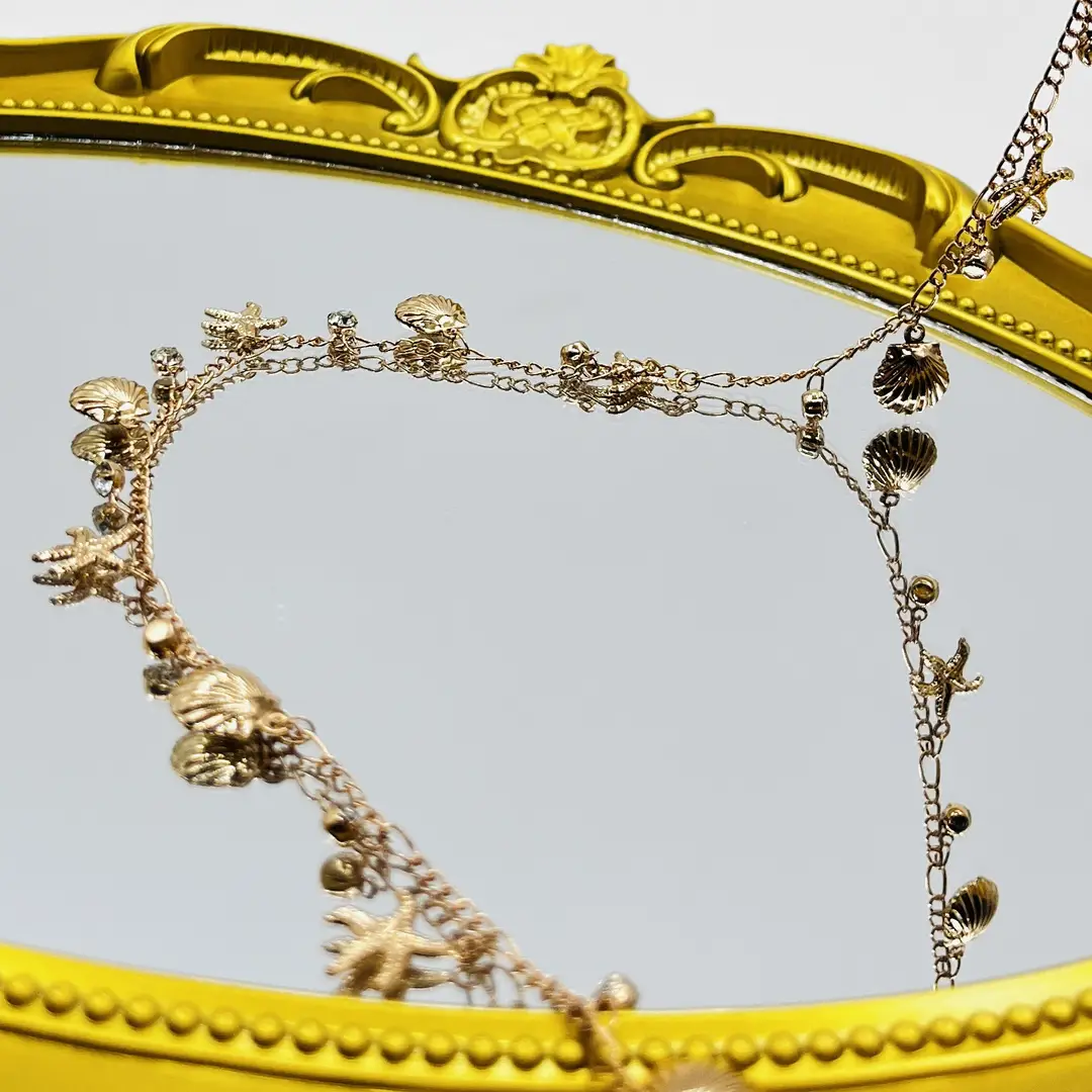 DIY Jewelry Chain with High Color Retention, Starfish and Shell Handmade Chain, Loose Chain, Cross-Border Ocean Series, Ancient Style Hanfu Accessories — feature 10