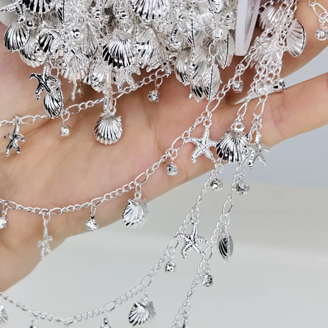 DIY Jewelry Chain with High Color Retention, Starfish and Shell Handmade Chain, Loose Chain, Cross-Border Ocean Series, Ancient Style Hanfu Accessories — feature 12