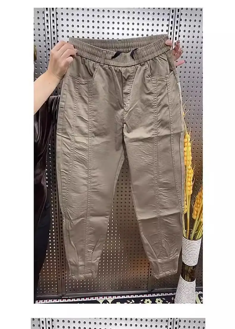 Autumn and Winter Men's Trendy Brand Fleece-Lined Casual Pants, Slim Fit Versatile Thickened Jogger Pants, Luxury High-End Warm Harem Pants — feature 8