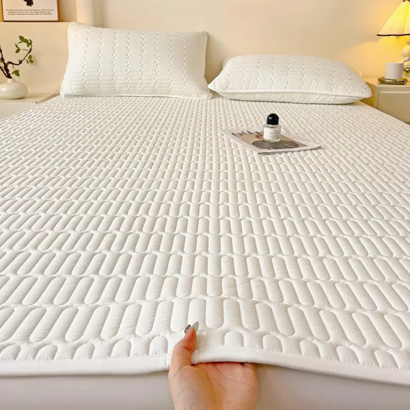Cross-Border Waterproof Mattress Pad, Four-Season Bed Protector, Quilted Cotton Bed Sheet, Non-Slip Protective Pad, Bed Cover, Foreign Trade Wholesale