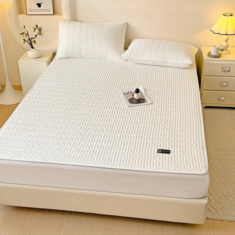 Cross-Border Waterproof Mattress Pad, Four-Season Bed Protector, Quilted Cotton Bed Sheet, Non-Slip Protective Pad, Bed Cover, Foreign Trade Wholesale