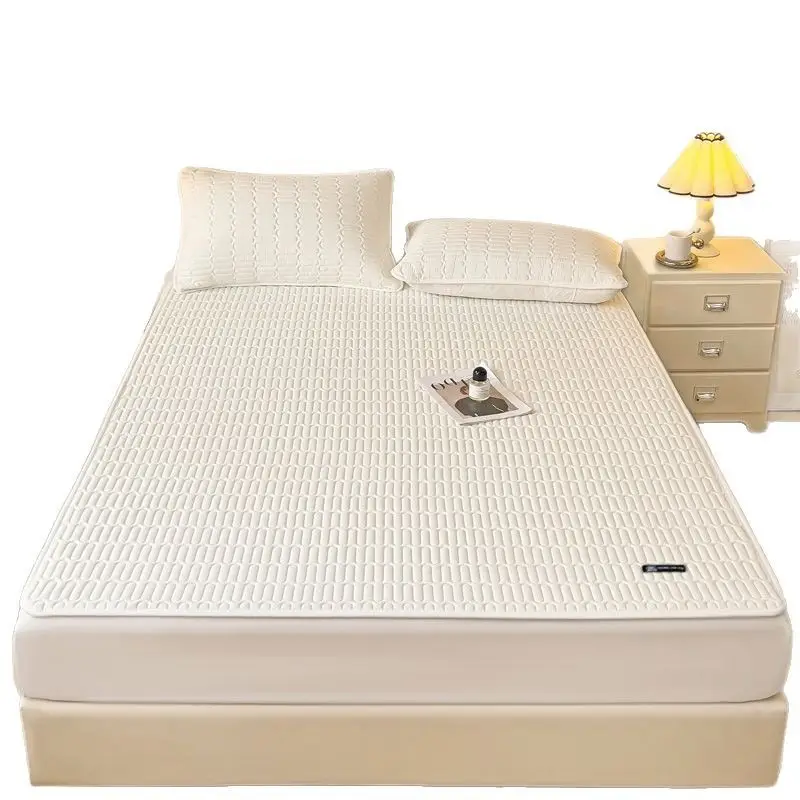 Cross-Border Waterproof Mattress Pad, Four-Season Bed Protector, Quilted Cotton Bed Sheet, Non-Slip Protective Pad, Bed Cover, Foreign Trade Wholesale