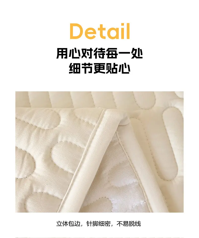 Cross-Border Waterproof Mattress Pad, Four-Season Bed Protector, Quilted Cotton Bed Sheet, Non-Slip Protective Pad, Bed Cover, Foreign Trade Wholesale — feature 19