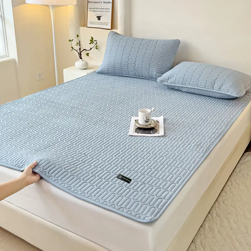 Cross-Border Waterproof Mattress Pad, Four-Season Bed Protector, Quilted Cotton Bed Sheet, Non-Slip Protective Pad, Bed Cover, Foreign Trade Wholesale