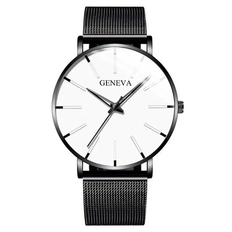 Foreign Trade E-Commerce Hot-Selling Quartz Watch with Alloy Mesh Strap, Casual and Fashionable Men's Watch, Business Men's Wristwatch Wholesale — feature 6