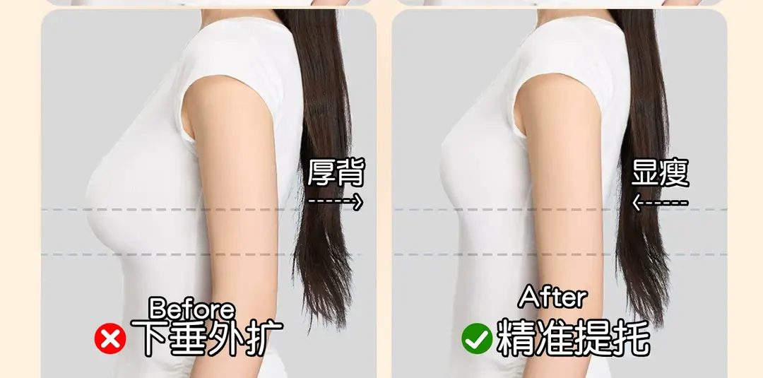 7-Level Adjustable Lift Bra for Women with Large Busts, Full Cup, Side Breast Reduction, Anti-Sagging, Seamless, Plus-Size Bra, Thin — feature 15