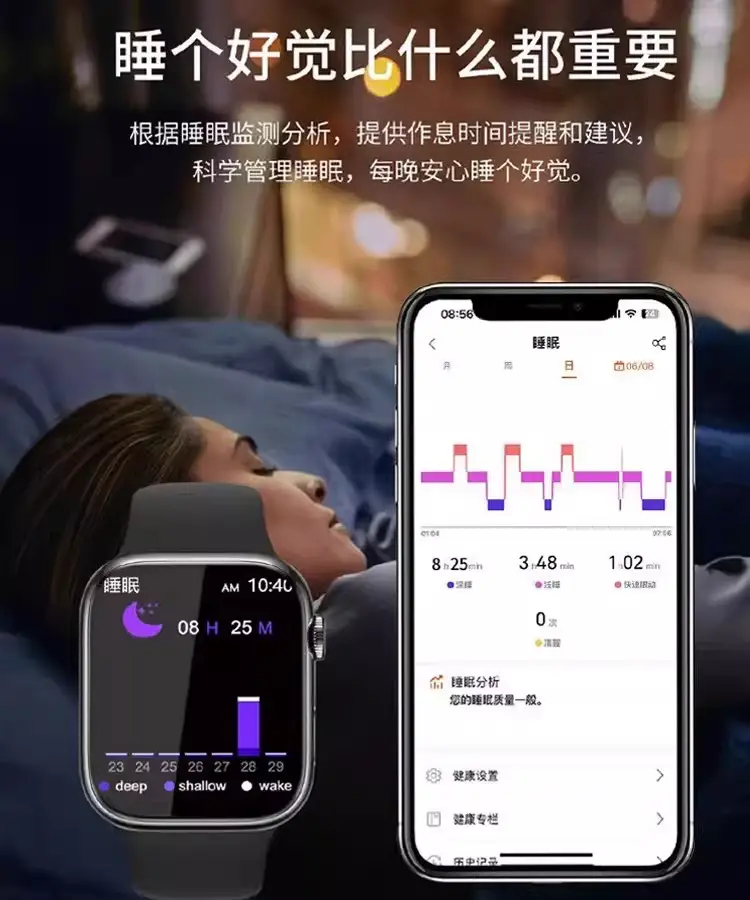 Huaqiangbei Smart Watch with Accurate Non-Invasive Blood Sugar Monitoring, Blood Lipid, Heart Rate, Blood Pressure, and Uric Acid Monitoring, Bluetooth-Enabled Watch — feature 7