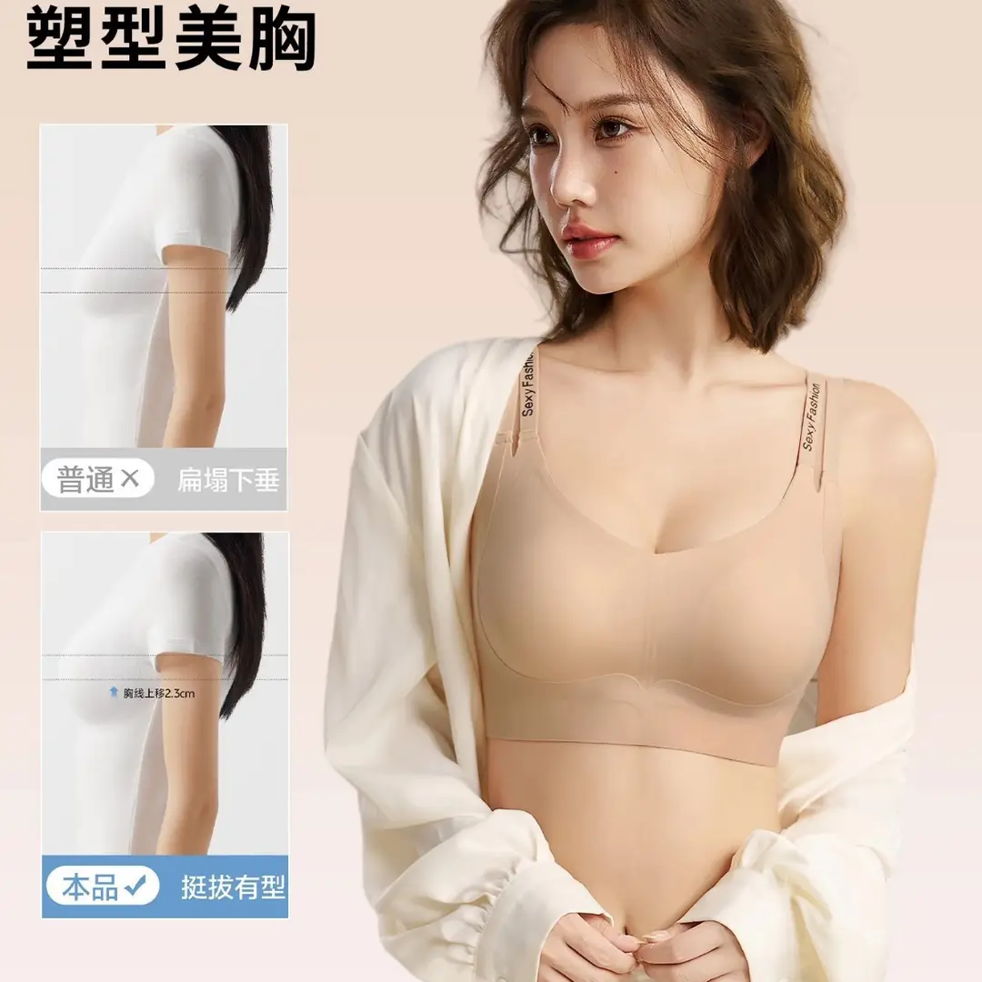 Large Bust Minimizing Bra for Women, Full Cup, Ultra-Thin, Cool and Breathable, Seamless, Wireless, Soft Support, Plus Size Bra