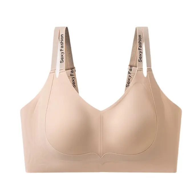 Large Bust Minimizing Bra for Women, Full Cup, Ultra-Thin, Cool and Breathable, Seamless, Wireless, Soft Support, Plus Size Bra