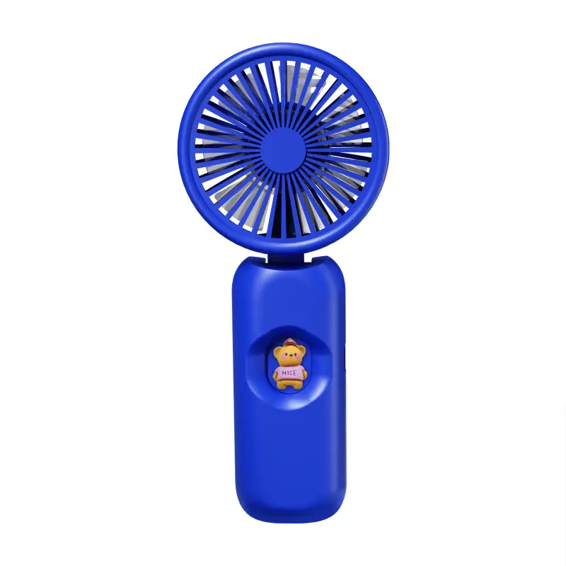 Handheld Fan, Portable Charging Mini Cartoon Desktop Fan with Strong Wind, Long Battery Life, Cooling, USB Charging Small Fan