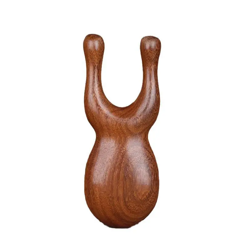 Sandalwood Round Comb with 28 Teeth for Scalp Massage, Hair Therapy, and Full-Body Meridian Massage