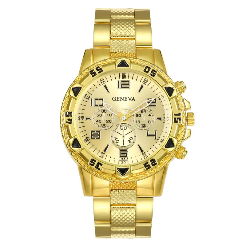 Cross-Border E-Commerce Hot-Selling Men's Steel Band Watch Factory Wholesale Fake Three-Eye Business Quartz Watch Men's Wristwatch — feature 12