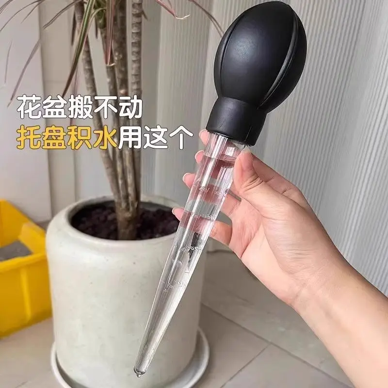 Flower Pot Tray Water Absorber Base Water Accumulation Solution Tool Large Suction Pipe Portable Water Replacement Large Drip Pipe Gardening Tool