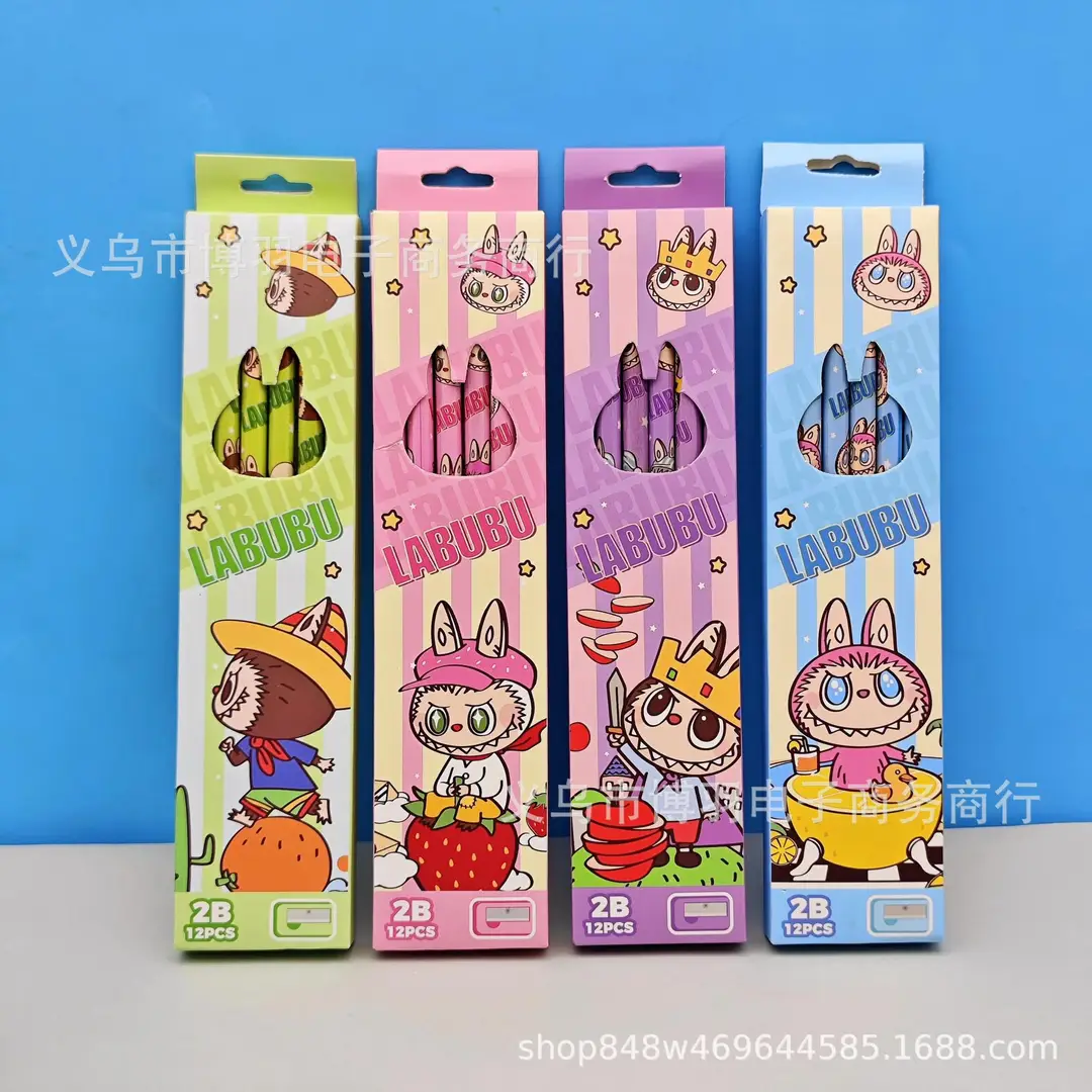 New Hello Kitty 2B Pencils, Cute and Adorable, Popular on Instagram, Boxed Pencils for Children and Students.
