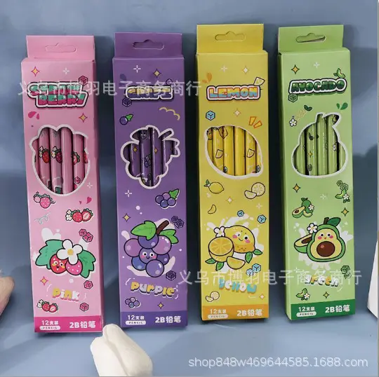 New Hello Kitty 2B Pencils, Cute and Adorable, Popular on Instagram, Boxed Pencils for Children and Students.
