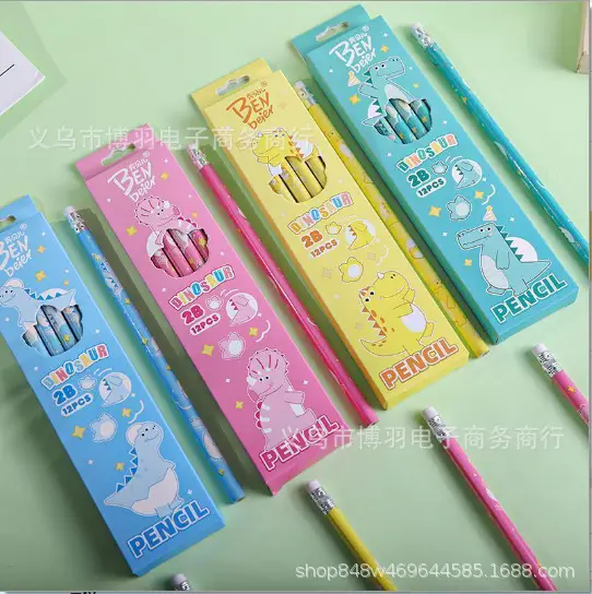 New Hello Kitty 2B Pencils, Cute and Adorable, Popular on Instagram, Boxed Pencils for Children and Students.