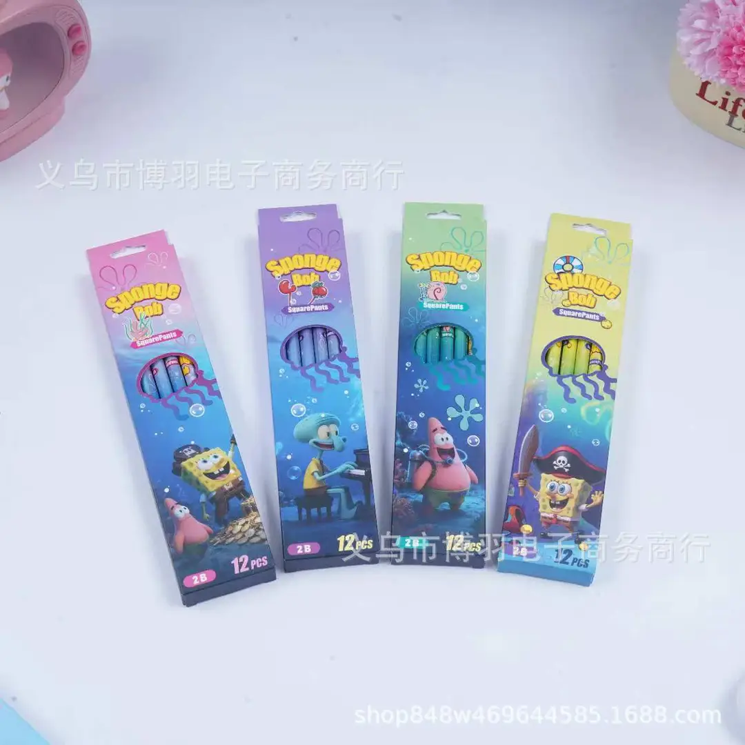New Hello Kitty 2B Pencils, Cute and Adorable, Popular on Instagram, Boxed Pencils for Children and Students.