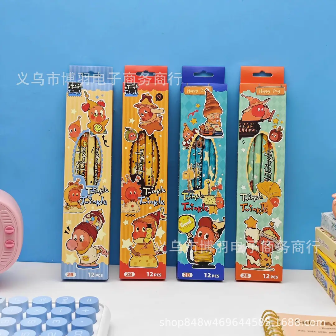 New Hello Kitty 2B Pencils, Cute and Adorable, Popular on Instagram, Boxed Pencils for Children and Students.