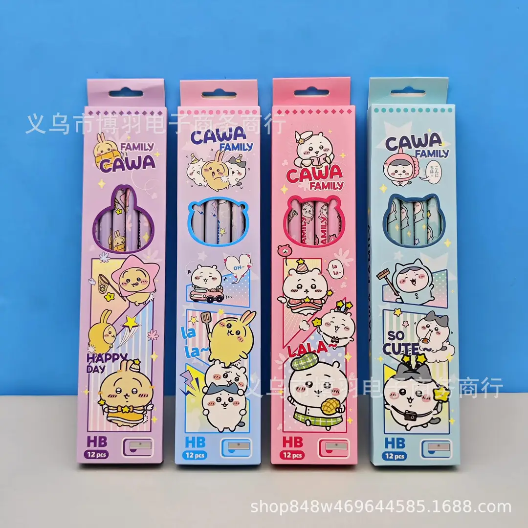 New Hello Kitty 2B Pencils, Cute and Adorable, Popular on Instagram, Boxed Pencils for Children and Students.