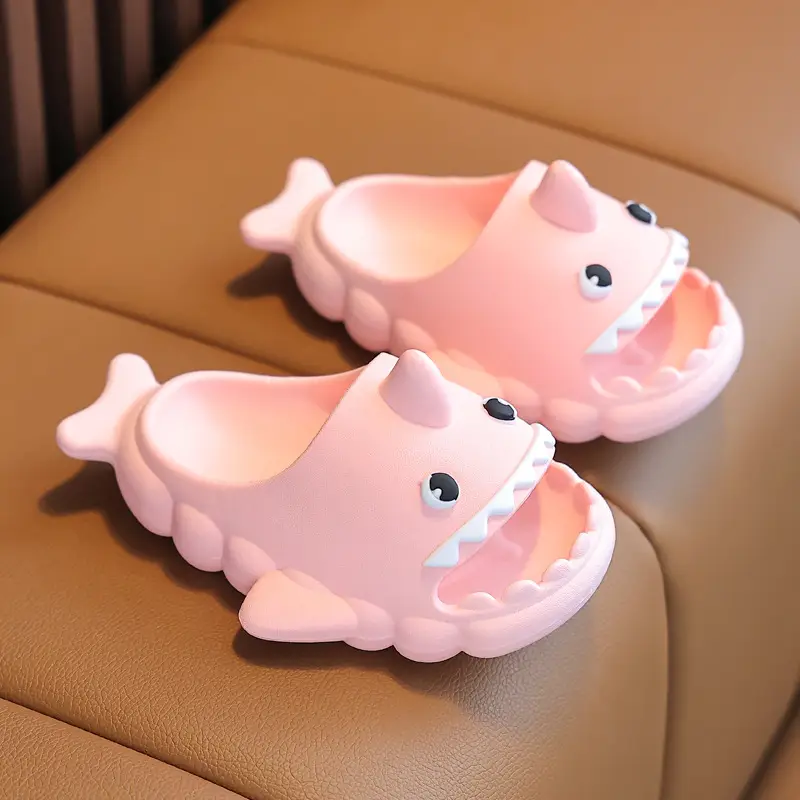 Children's Sandals, Shark Baby Slippers, Girls' Clogs, Summer Indoor Bathing and Outdoor Wear, Beach Non-Slip Shoes