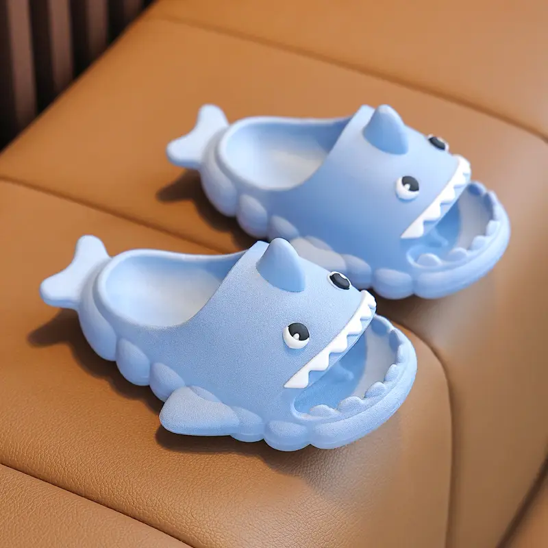 Children's Sandals, Shark Baby Slippers, Girls' Clogs, Summer Indoor Bathing and Outdoor Wear, Beach Non-Slip Shoes