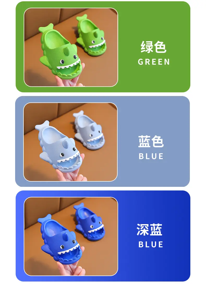 Children's Sandals, Shark Baby Slippers, Girls' Clogs, Summer Indoor Bathing and Outdoor Wear, Beach Non-Slip Shoes — feature 6