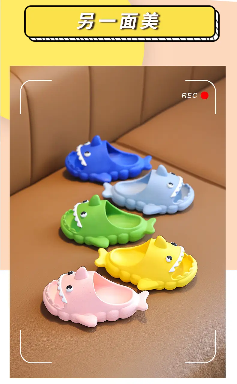 Children's Sandals, Shark Baby Slippers, Girls' Clogs, Summer Indoor Bathing and Outdoor Wear, Beach Non-Slip Shoes — feature 13