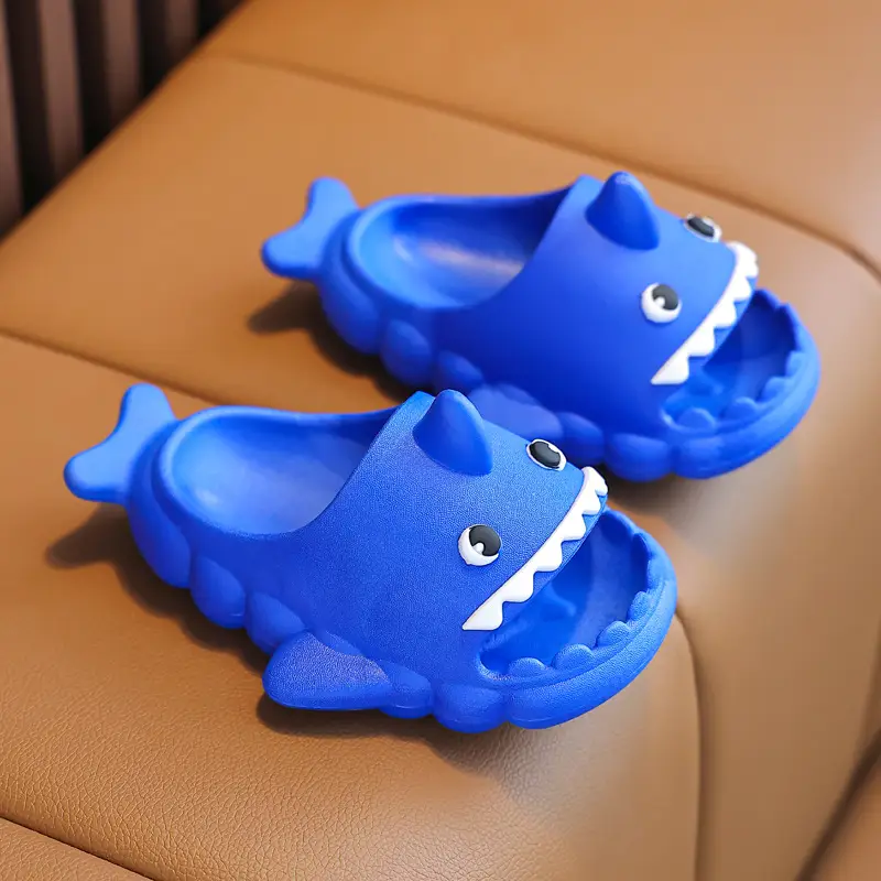 Children's Sandals, Shark Baby Slippers, Girls' Clogs, Summer Indoor Bathing and Outdoor Wear, Beach Non-Slip Shoes