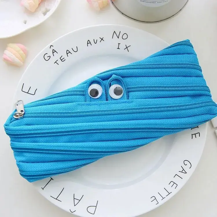 Xiaohongshu's Same Style Zipper Pencil Case, Creative and Quirky Stress-Relief Stationery Storage Bag, Large Capacity Pencil Box for Students