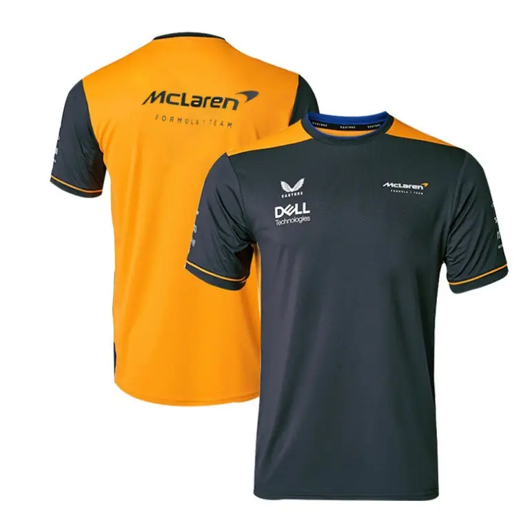 Racing Suit T-Shirt F1 Quick-Drying Cultural Shirt Mclaren Mercedes Martin Team Men's and Women's Short-Sleeved Round-Neck Top