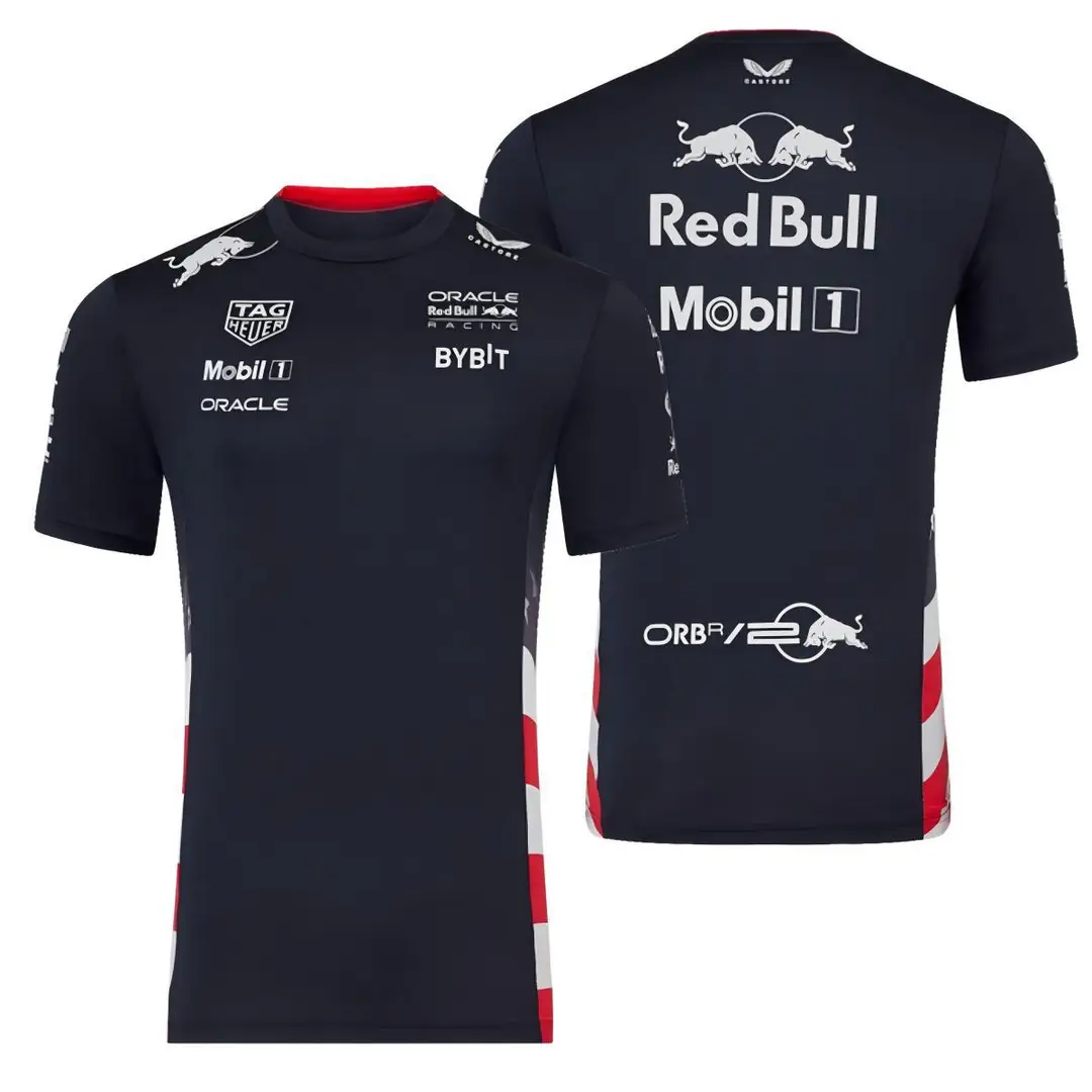 Racing Suit T-Shirt F1 Quick-Drying Cultural Shirt Mclaren Mercedes Martin Team Men's and Women's Short-Sleeved Round-Neck Top