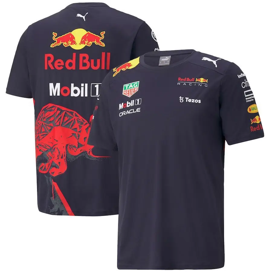 Racing Suit T-Shirt F1 Quick-Drying Cultural Shirt Mclaren Mercedes Martin Team Men's and Women's Short-Sleeved Round-Neck Top