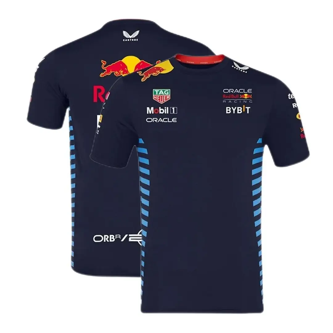 Racing Suit T-Shirt F1 Quick-Drying Cultural Shirt Mclaren Mercedes Martin Team Men's and Women's Short-Sleeved Round-Neck Top