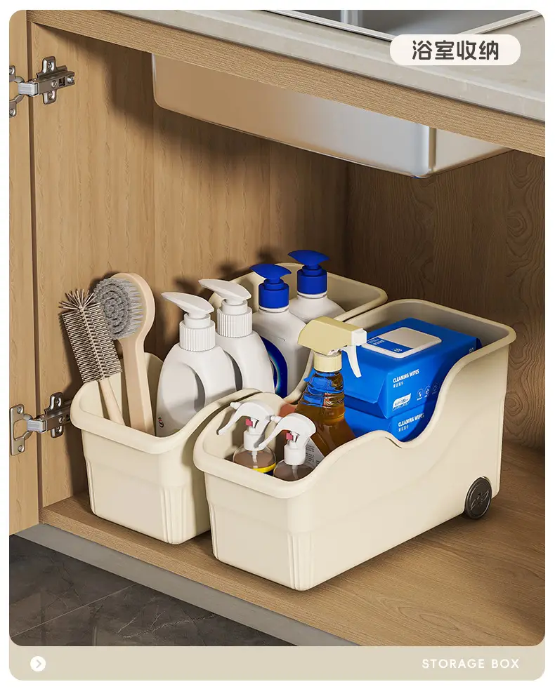 Cabinet Storage Box with Wheels, Gap Filler for Miscellaneous Items, Snack Storage Box, Large Capacity Multifunctional Kitchen Storage Box for Home Use — feature 11
