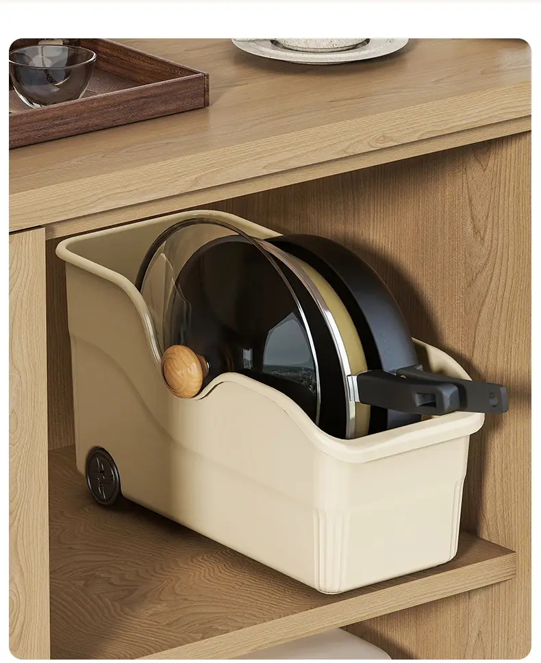 Cabinet Storage Box with Wheels, Gap Filler for Miscellaneous Items, Snack Storage Box, Large Capacity Multifunctional Kitchen Storage Box for Home Use — feature 17