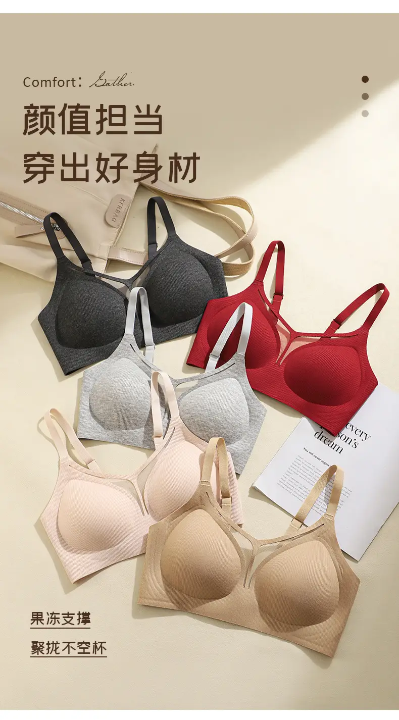 Jelly Soft Support Skin-Friendly Breathable Underwear for Women, Lift and Gather Effect, Soft Seamless Bra with Side Breast Support, Wireless Support Bra — feature 14