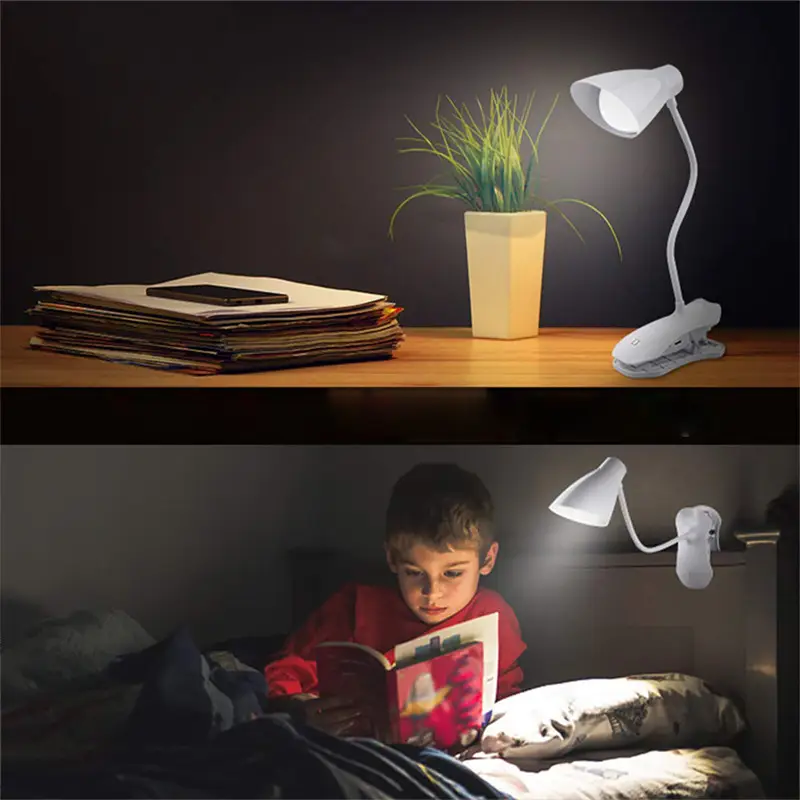 Dormitory Clip-On Eye Protection Lamp Work Study Desk Lamp Led Table Lamp USB Charging Bedroom Bedside Night Light Nightstand Lamp — feature 8