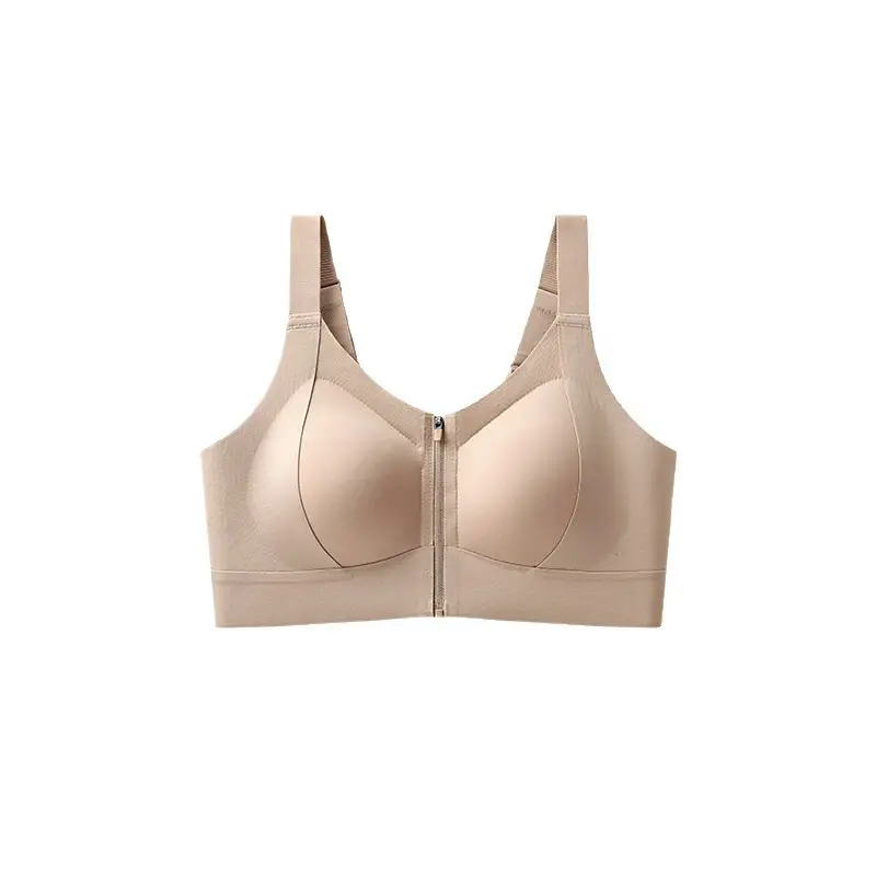 Sports Bra for Women with Front Zipper, Shockproof for Running, Fitness Training, Yoga Vest, Anti-Sagging Bra