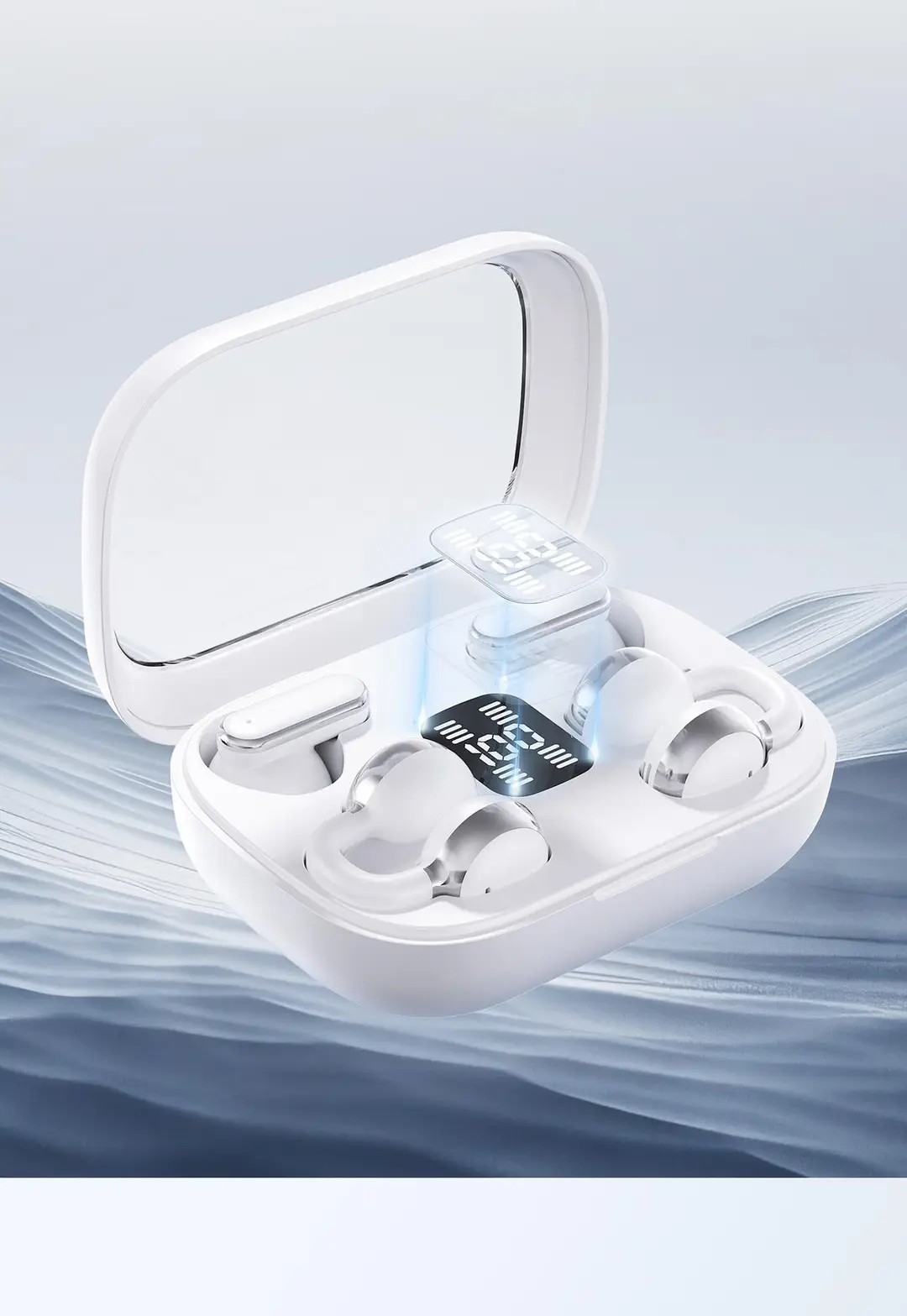 2026 New Model Dual Earphones Wireless Bluetooth Ear Clip Type Semi-In-Ear Style Fully Upgraded Gaming Noise Reduction Ultra-Long Battery Life — feature 15