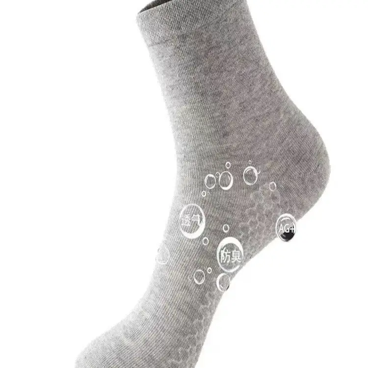 Mugwort Incense Deodorant Socks 7A Grade Antibacterial Essential Oil Unisex Gift Box Mid-Calf Socks Business Breathable Wholesale — feature 5