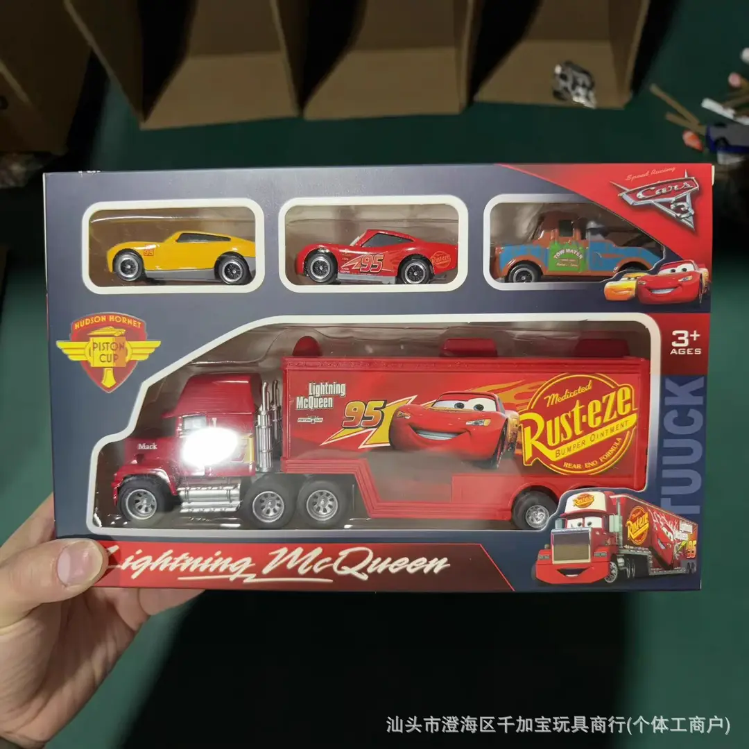Cars 3 Lightning Mcqueen Alloy Car Children's Lightning Mcqueen Toy with Openable Trunk for Boys Gift