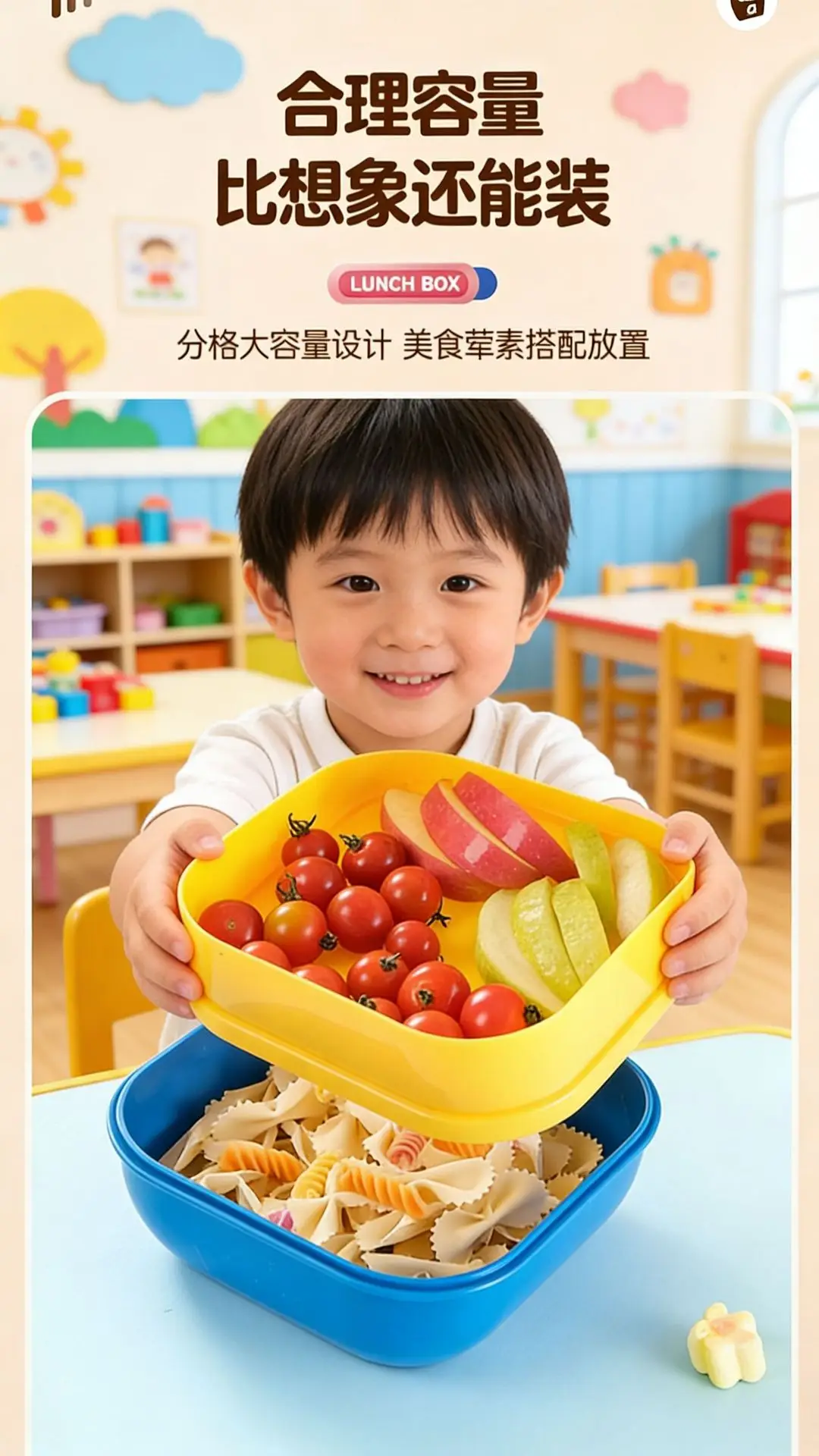 Creative DIY Pixel Building Blocks Children's Lunch Box Food-Grade 304 Stainless Steel Bento Box Microwave Heating — feature 9