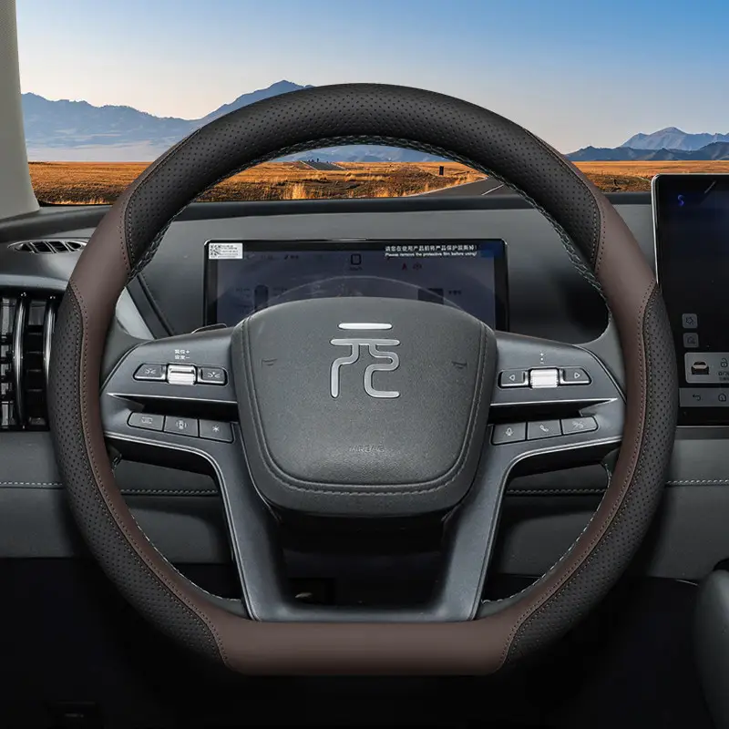 2025 Byd Yuan up Steering Wheel Cover, Yuan Plus, Yuan Pro Dedicated Interior Accessories, All-Season Car Supplies Steering Wheel Cover
