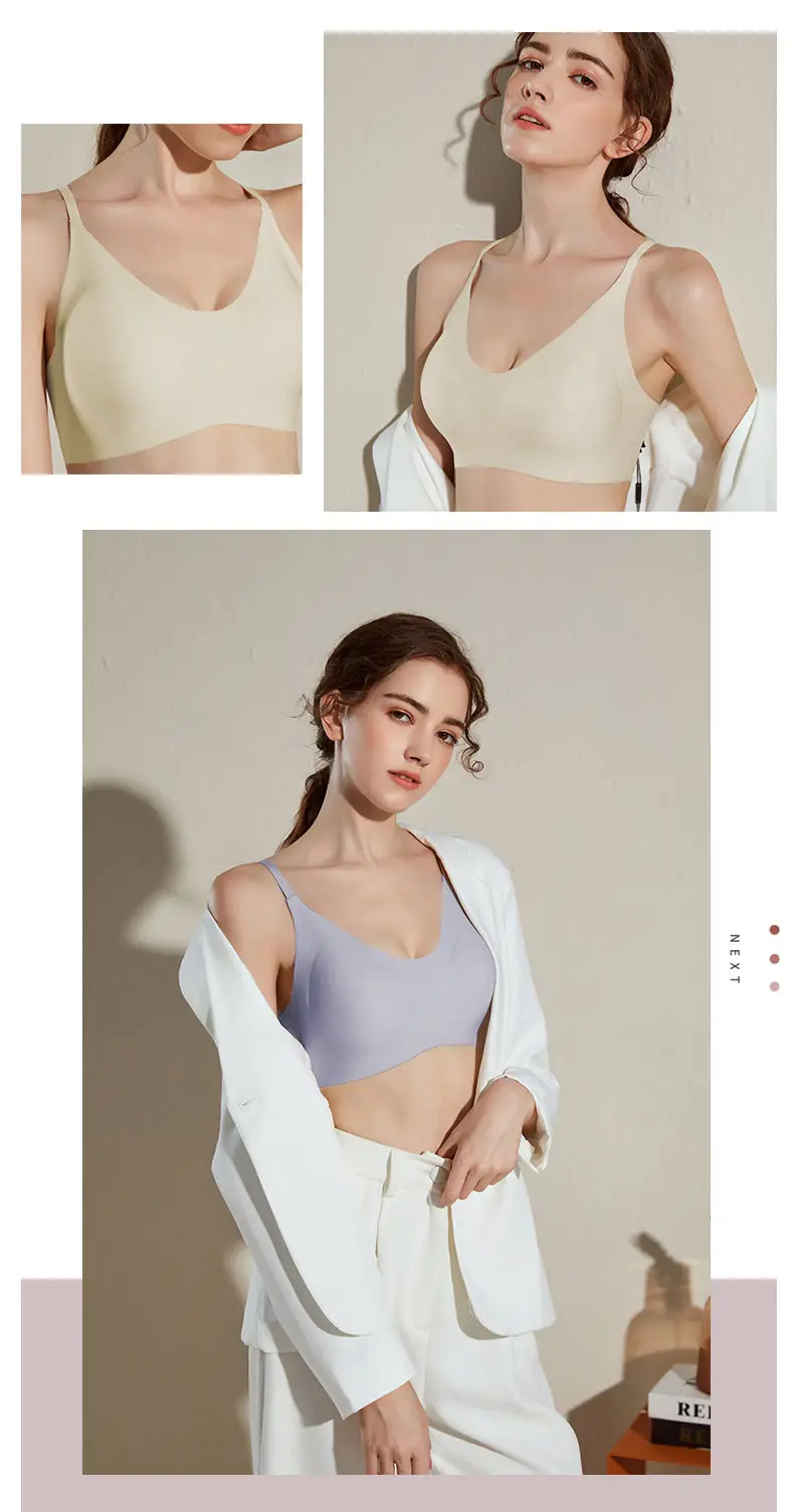 Full Fixed Cup Back-Clasp Seamless No-Size Bra for Women, Push-Up, Naked-Feel, No-Removal Padded, One-Piece, Wireless Bra — feature 17