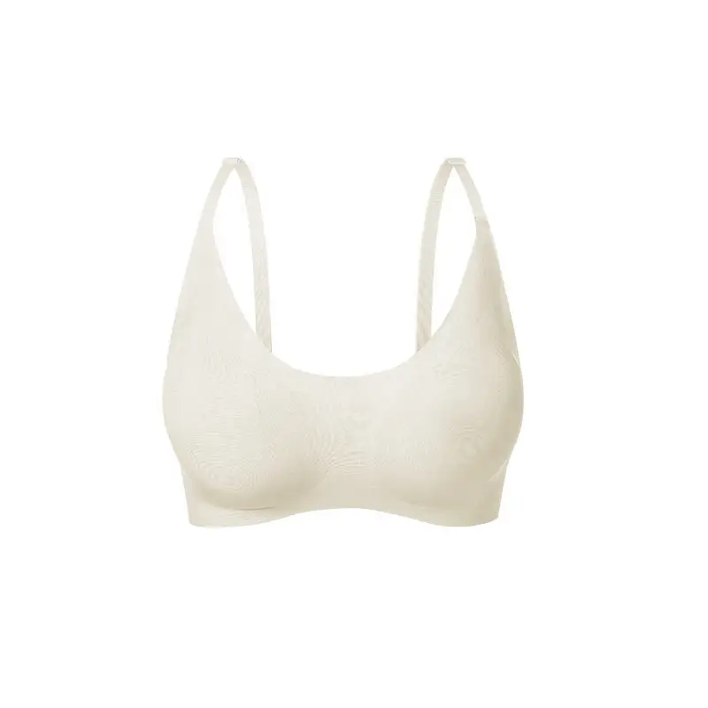 Full Fixed Cup Back-Clasp Seamless No-Size Bra for Women, Push-Up, Naked-Feel, No-Removal Padded, One-Piece, Wireless Bra