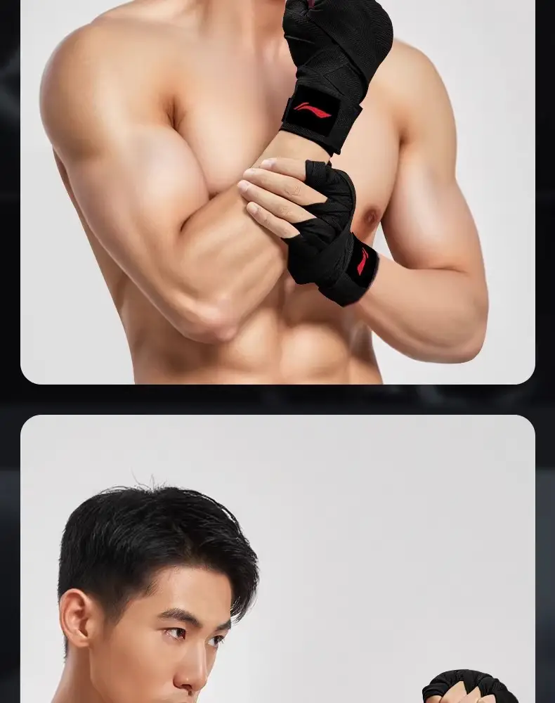 Li Ning Boxing Bandages and Protective Gear 5m Hand Wraps for Men's Muay Thai Fighting and Freestyle Fighting Training Wrist Protection — feature 14
