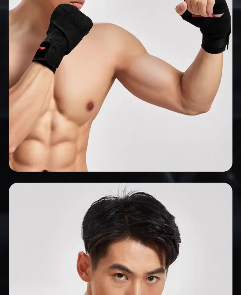 Li Ning Boxing Bandages and Protective Gear 5m Hand Wraps for Men's Muay Thai Fighting and Freestyle Fighting Training Wrist Protection — feature 15
