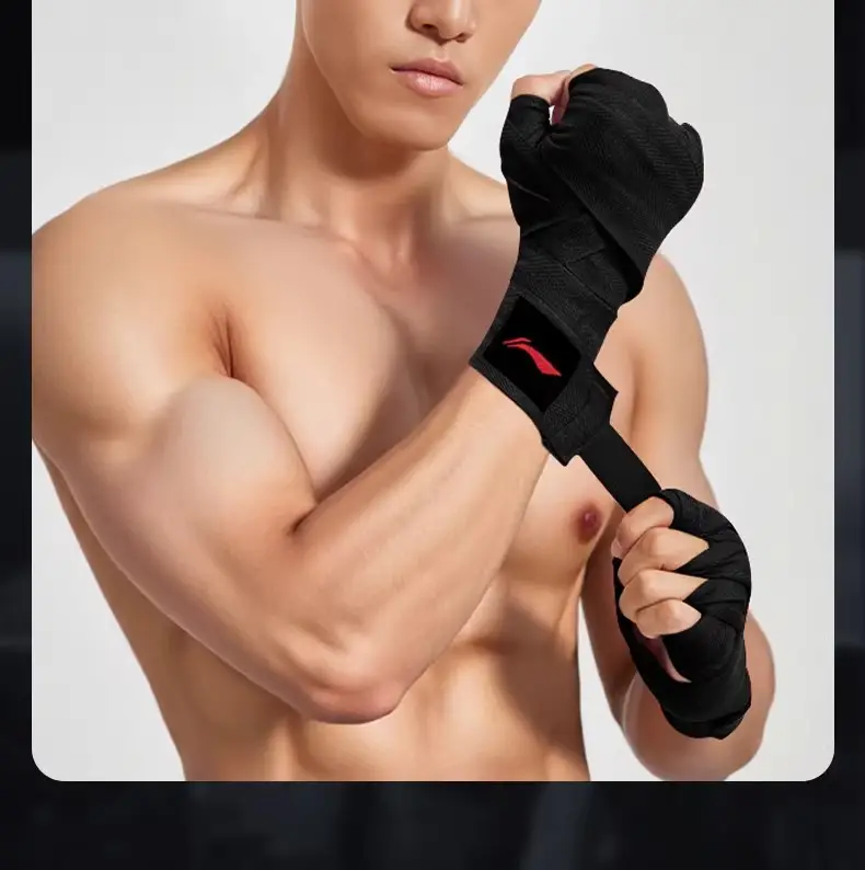 Li Ning Boxing Bandages and Protective Gear 5m Hand Wraps for Men's Muay Thai Fighting and Freestyle Fighting Training Wrist Protection — feature 17