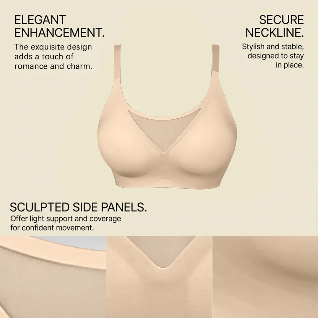 Zeriluna Breathable Mesh Sexy Bra, Soft, Comfortable, Gentle Support, No Underwire, Skin-Friendly and Breathable — feature 10
